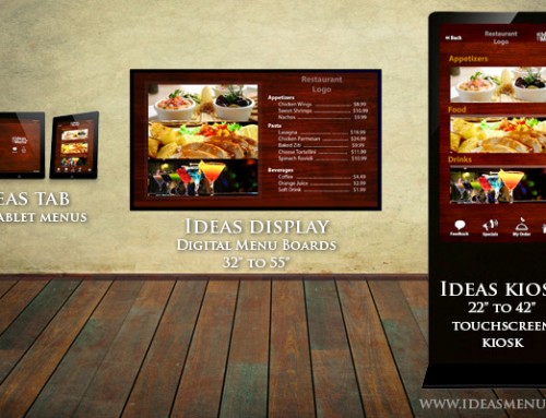 Digital Restaurant Menus are making an impact with different size choices