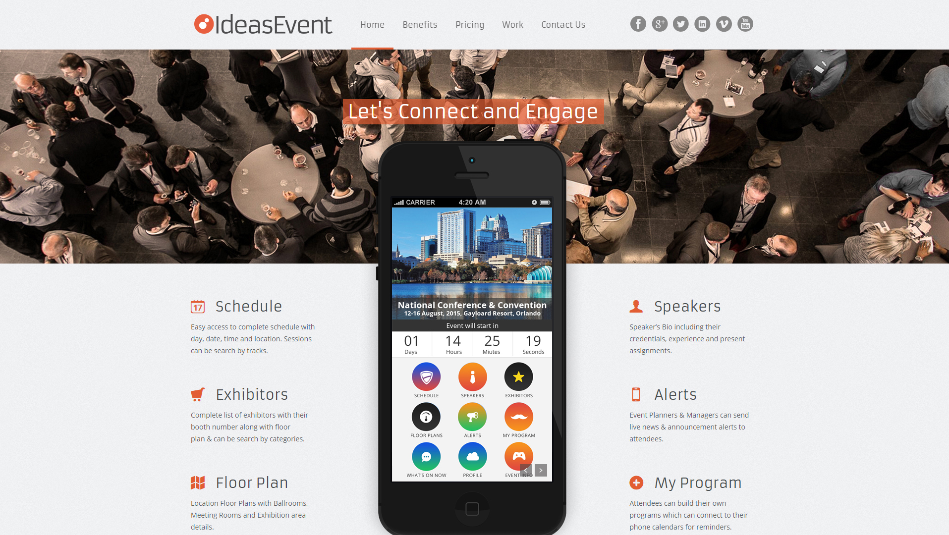 IdeasEvent App Web Site